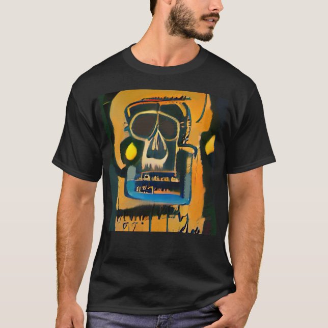 Malerei Urban Graffiti Street Art Skull  T-Shirt (Vorderseite)