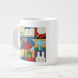 Malerei verschiedener Objekte durch Chariklia Zarr Jumbo-Tasse
