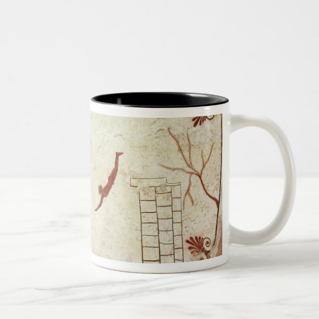 Malerei vom Grab des Tauchers vom Süden Zweifarbige Tasse (Rechts)