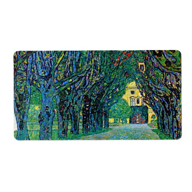 Malerei von Baumkronen-Pfad Klimt Kunstkleber (Vorne)