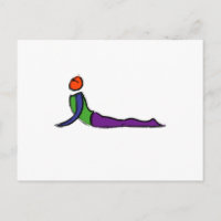 Malerei von Cobra Yoga Pose.