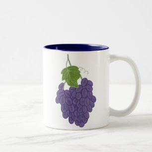Malerei von Lila Trauben Tasse von CherylsArt
