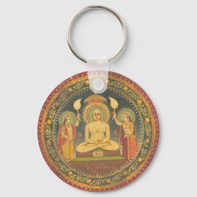 Malerei von Mahavira Schlüsselanhänger (Vorderseite)