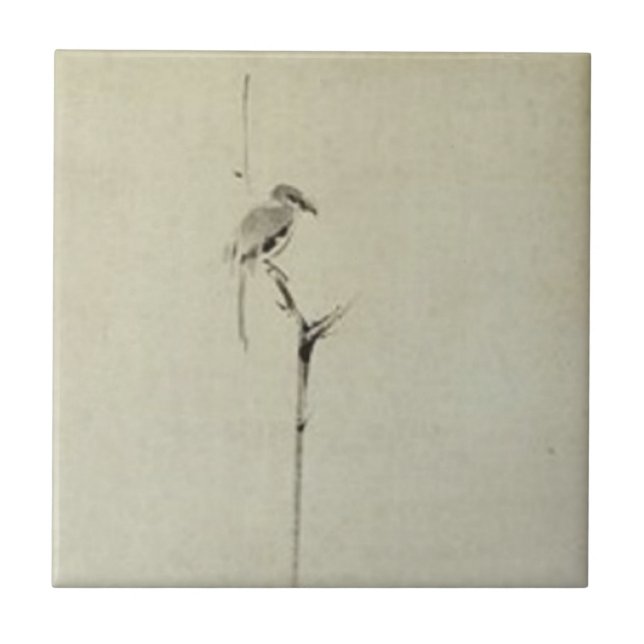 Malerei von Miyamoto Musashi, C. 1600's Fliese (Vorderseite)