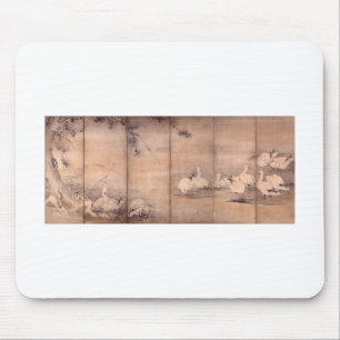 Malerei von Miyamoto Musashi, C. 1600's Mousepad