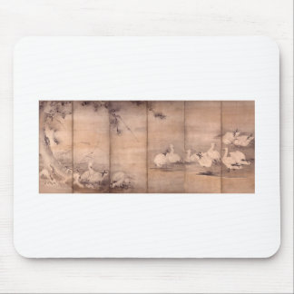 Malerei von Miyamoto Musashi, C. 1600's Mousepad