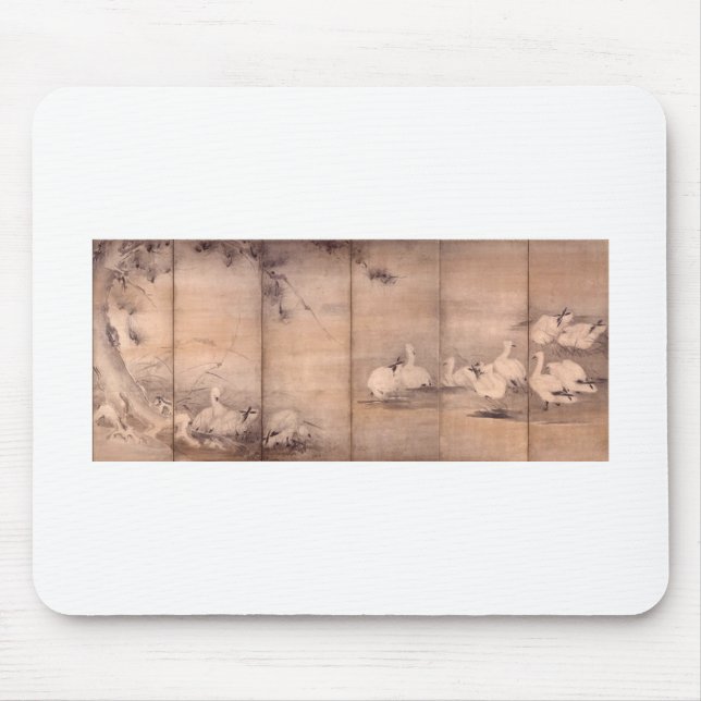 Malerei von Miyamoto Musashi, C. 1600's Mousepad (Vorne)