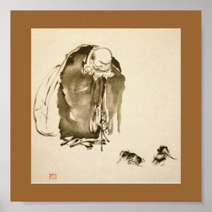 Malerei von Miyamoto Musashi, C. 1600's Poster