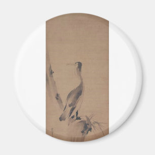 Malerei von Miyamoto Musashi, circa 1600's Magnet