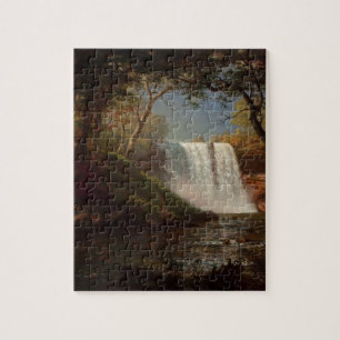 Malerei-Waldwasserfall-Schicksal Alberts Bierstadt