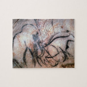 Malereien, die Mammut und Vieh, vom C darstellen