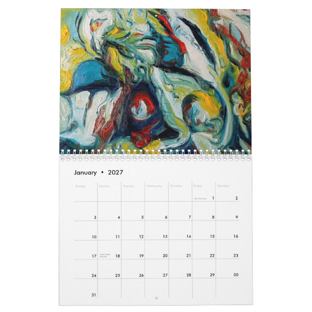 Malereien Lori 2009 K Erickson Kalender (Jan 2027)