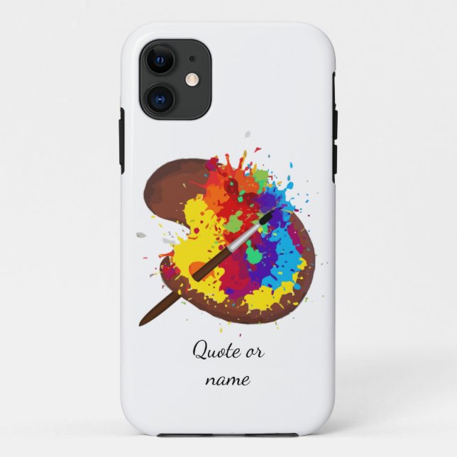 Malerfarbige Farbpalette Künstlermalerei anpassen Case-Mate iPhone Hülle (Rückseite)