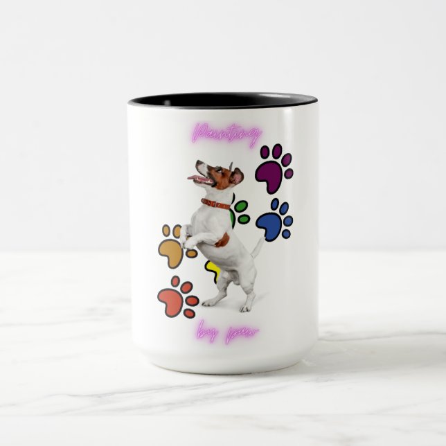 "MALERIERUNG DURCH PAW' KAMPO ZWEI ZONNEN TASSE. T TASSE (Zentrum)