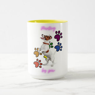 "MALERIERUNG DURCH PAW' KAMPO ZWEI ZONNEN TASSE. TASSE