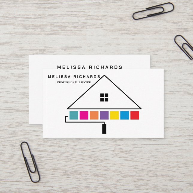 Malerin Visitenkarte (Vorderseite/Rückseite Beispiel)