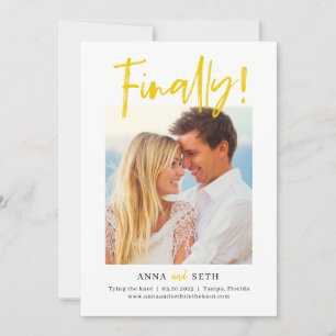 Malerisch Endlich INDIVIDUELLE FARBE Save The Date Dankeskarte