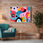 Malerische Abstrakte Kunst des Mittelalters Poster<br><div class="desc">Energetische und lebendige abstrakte Kunstwerke aus der Mitte des Jahrhunderts mit kühnen Rot-,  Blau- und Gelbtönen und auffallenden Schwarz-Weiß-Details. Diese spielerischen abstrakten Formen verleihen jedem Raum eine Touch von Launen und machen sie zum perfekten Statement für Ihre Zuhause.</div>