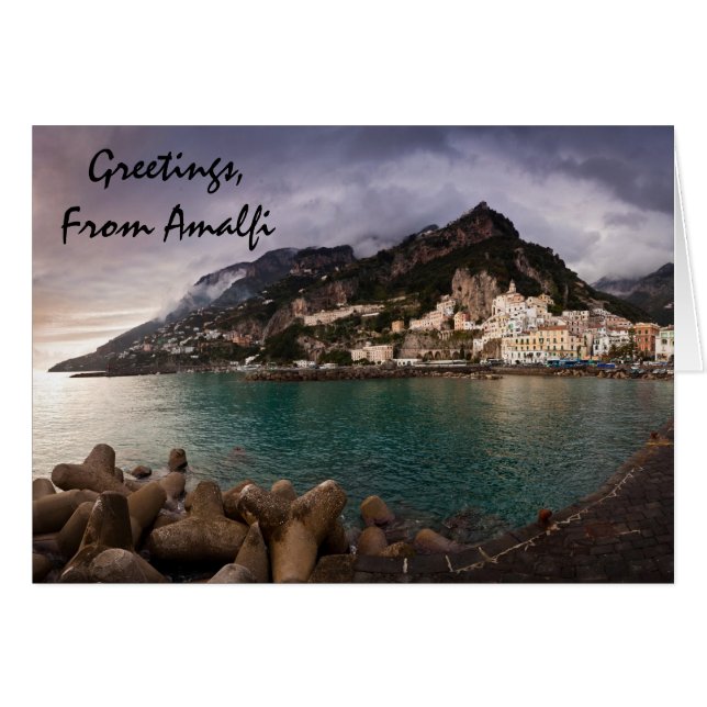 Malerische Amalfiküste, Italien Stadt am Meer (Vorderseite (Horizontal))
