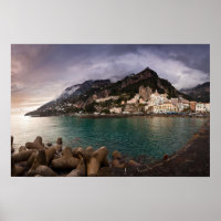 Malerische Amalfiküste, Italien Stadt am Meer