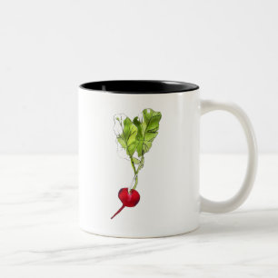 Malerische Aquarellbilderkunst Zweifarbige Tasse