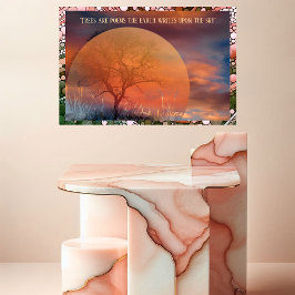 Malerische Bäume sind Gedichte, die die Erde auf d