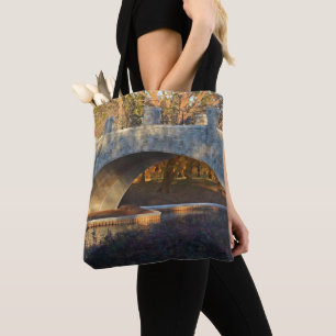 Malerische Brücke bei Sunset von Shirley Taylor Tasche