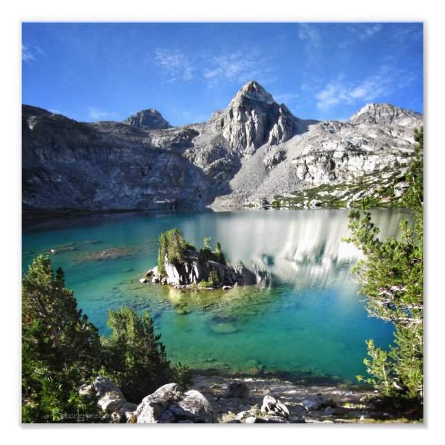 Malerische Dame am Upper Rae Lake - John Muir Trai Fotodruck (Vorne)