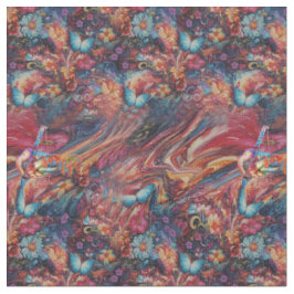 Malerische Fantasy-Blume bringen die Naturfreude z Stoff