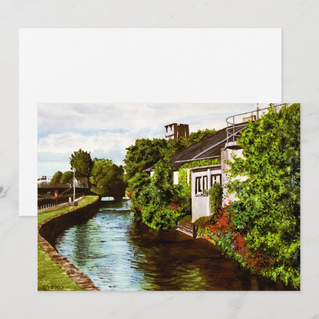 Malerische Galway City Irland Canal View (Vorne/Hinten)