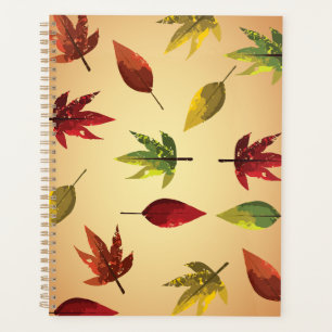 Malerische Herbstblätter Planer