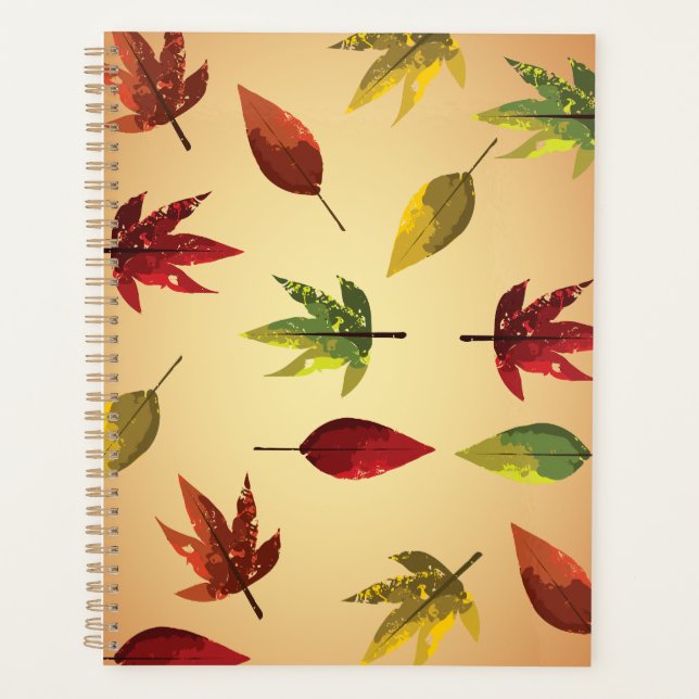 Malerische Herbstblätter Planer (Vorderseite)