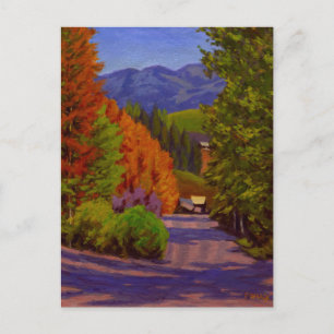 Malerische Herbstlandschaft Crested Butte Colorado Postkarte