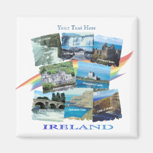 MALERISCHE IRLAND-COLLAGE - acht landschaftliche Magnet