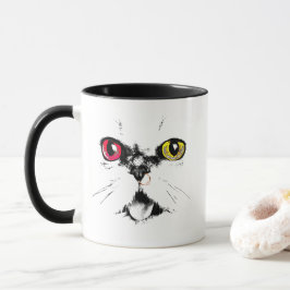 Malerische Katzenaugen Künstlerisch Tasse