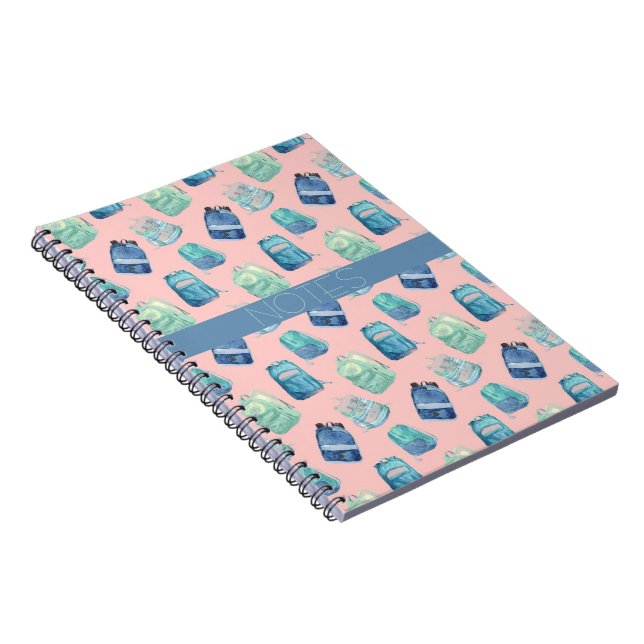 MALERISCHE KLASSE BLAUE AQUA PINK JARS NOTEBOOK NOTIZBLOCK (Rechte Seite)
