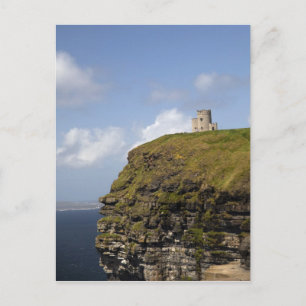 Malerische Klippen von Moher und O'Briens Turm. Postkarte