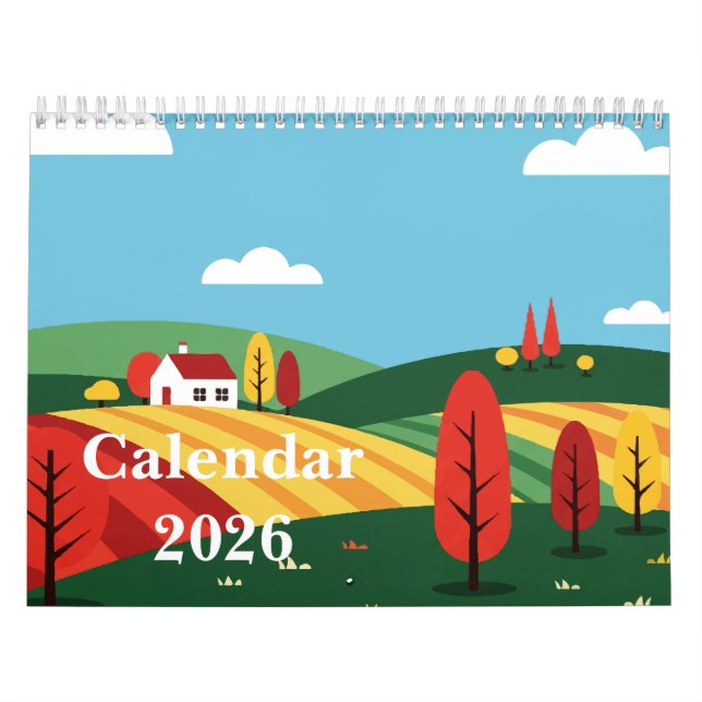 Malerische ländliche Landschaft Kalender (Titelbild)