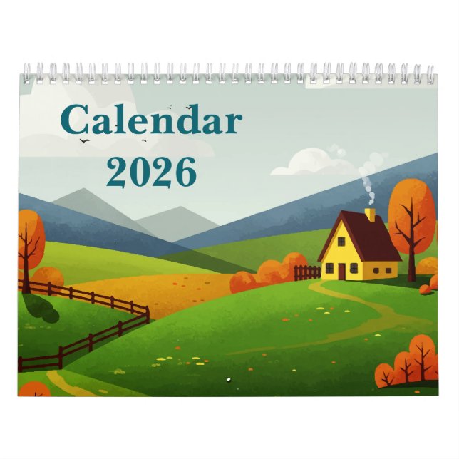 Malerische ländliche Landschaft Kalender (Titelbild)