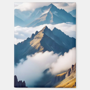 Malerische Landschaft Berge Natur Ruhe Magnet