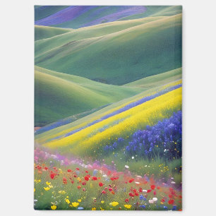 Malerische Landschaft Berge Tal Natur Ruhe Magnet