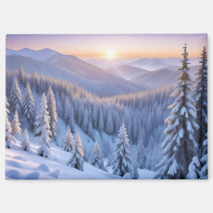 Malerische Landschaft Berge Winter Natur Ruhe Magnet