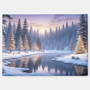 Malerische Landschaft Berge Winter Natur Ruhe Magnet