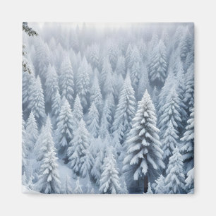 Malerische Landschaft Berge Winter Natur Ruhe Magnet