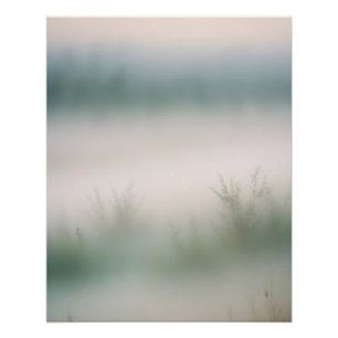 Malerische Landschaft Nebst Natur Hintergrund Kuns Poster