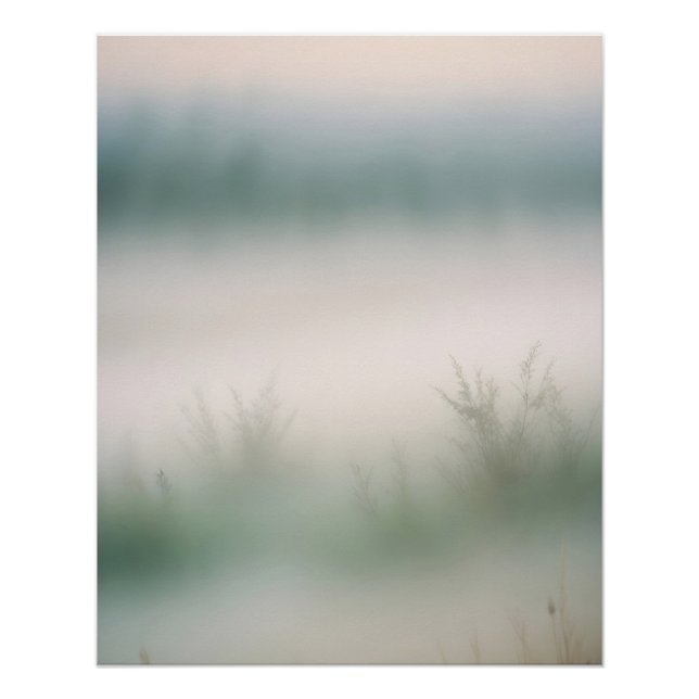 Malerische Landschaft Nebst Natur Hintergrund Kuns Poster (Vorderseite)