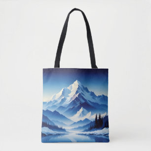 Malerische Landschaft Winter Natur Hintergrund Kun Tasche