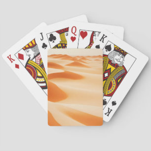 Malerische Landschaft Wüste Natur Hintergrund Kuns Spielkarten