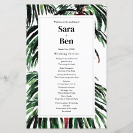 Malerische Palmen Moderne Beach Hochzeit