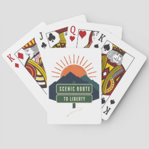 Malerische Route nach Liberty Poker Karten Spielkarten